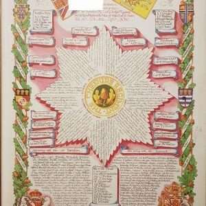 Cheshire Regiment Tercentenary Scroll